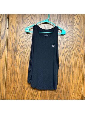 Interval Black Graphic Tank Top Womens Medium 2022 Strong Leader Loyal Confident